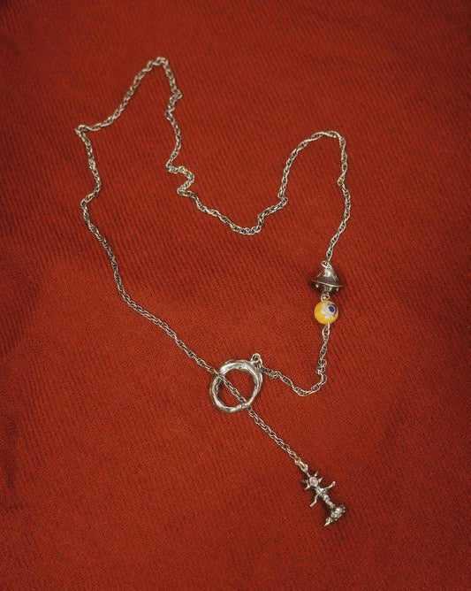 Jump Point Necklace: Om Mani Padme Hum UFO & Flowy