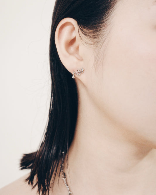 Mini「心」ॐ Heart Earring