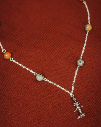 One of a Kind* Planets & Flowy Necklace