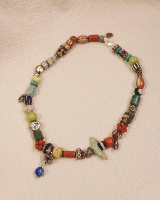 One of a Kind* Om Mani Padme Hum UFO Mineral Necklace