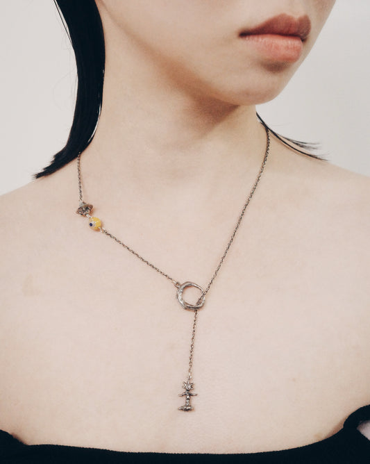 Jump Point Necklace: Om Mani Padme Hum UFO & Flowy