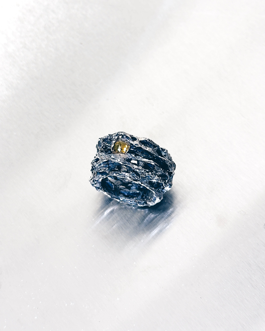 One of a Kind* Silver & Yellow Tourmaline Ring by Carmen Chan