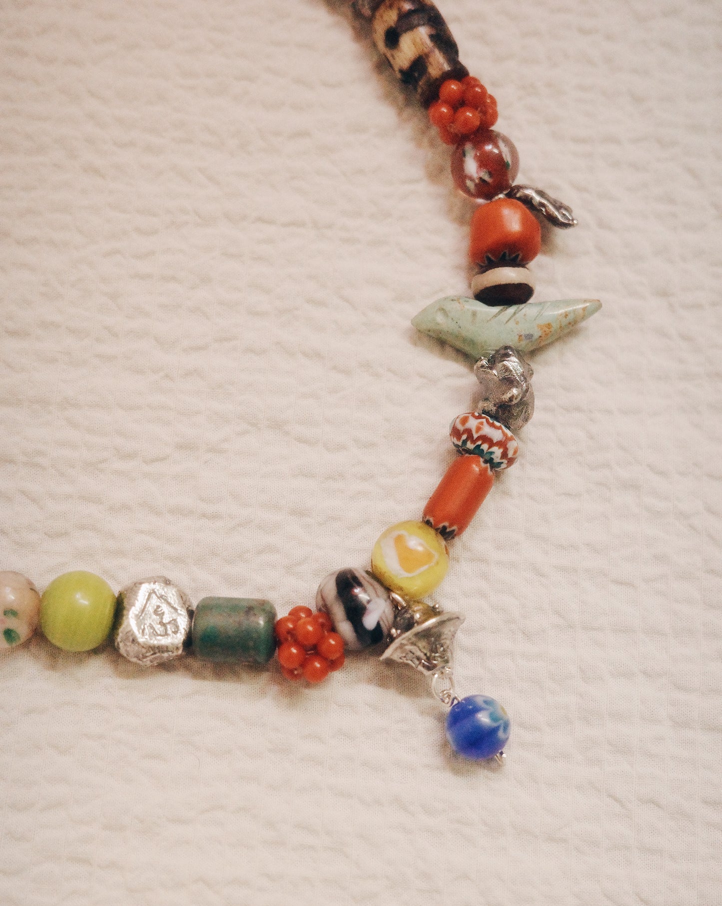 One of a Kind* Om Mani Padme Hum UFO Mineral Necklace