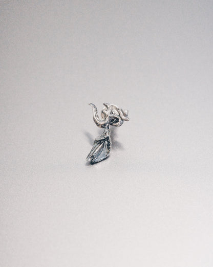 Mini ॐ + Leaf Earring (Detachable)