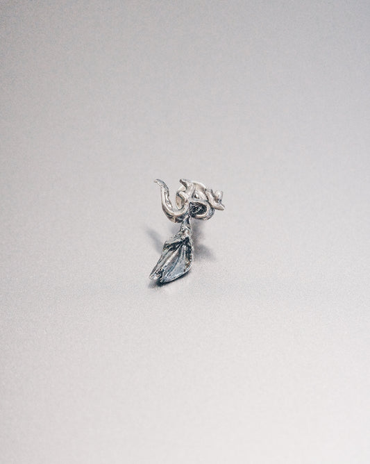 Mini ॐ + Leaf Earring (Detachable)