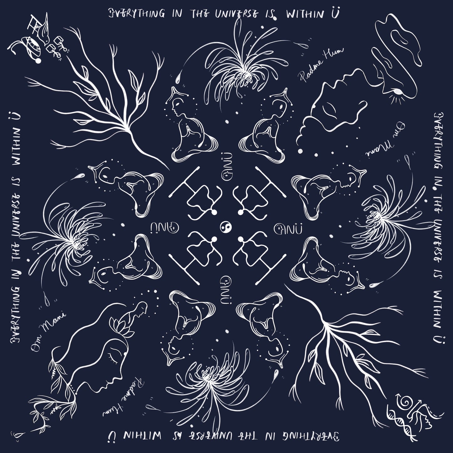 EINU Bandana: Dark Blue