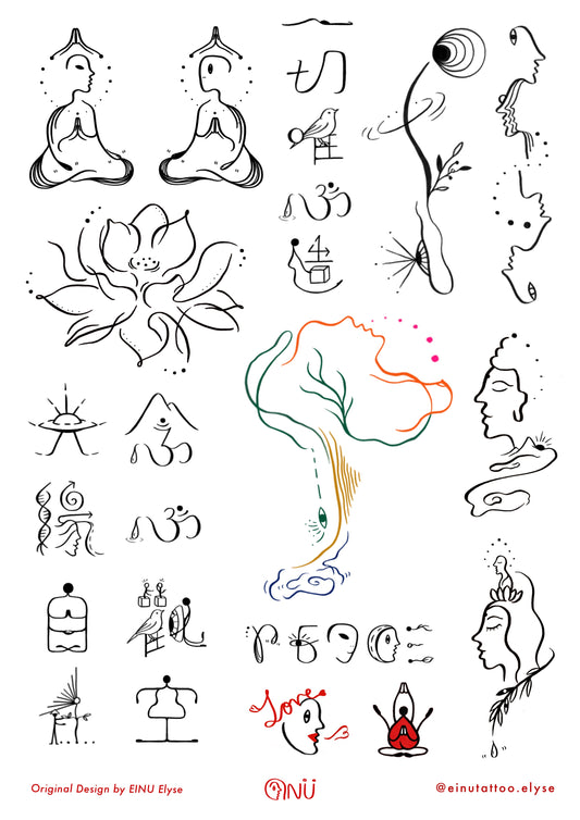 Water-Transfer Tattoo Stickers